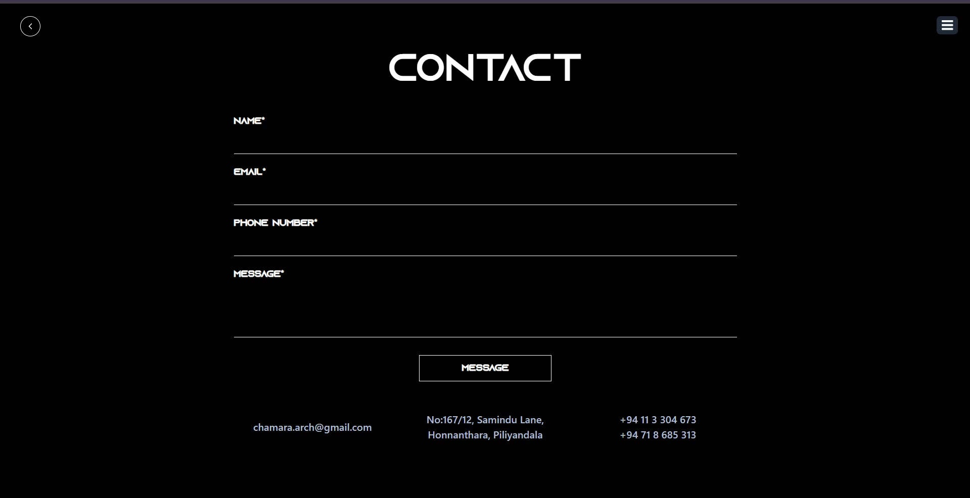 CLCA Architects contact page