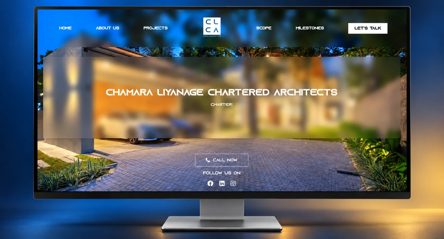 Chamara Liyanage Associates website homepage