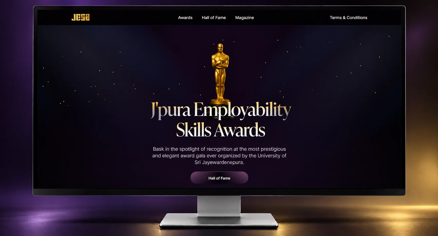 JESA 2026 award platform homepage